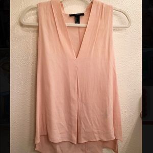Forever 21 light pink v-neck blouse